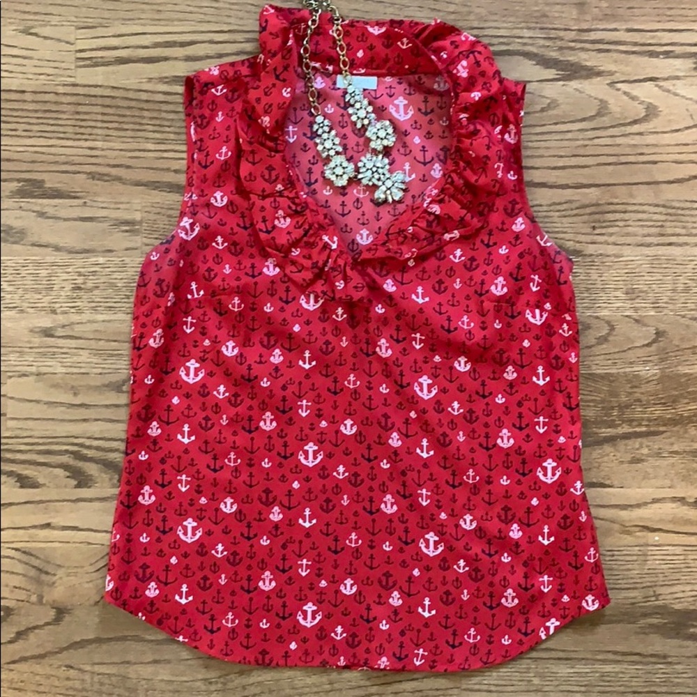 Talbots anchor tank top